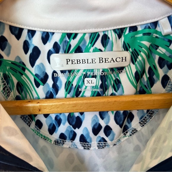 Pebble Beach Golf Shirt Womens XL Dry-Luxe Performance Tennis Activewear 1/4 Zip - Picture 2 of 8